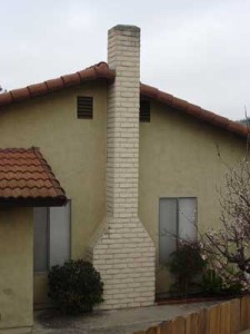 Rampart General chimney on side of house