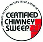 Logo that reads "Certified Chimney Sweep"