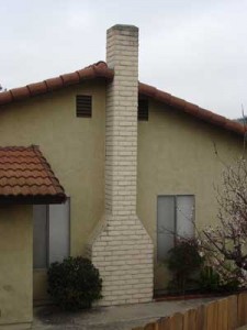 A typical Rampart General Pre-Cast chimney